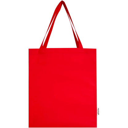Tote bag a soffietto in cotone riciclato certificato GRS da 140 g/m² Madras