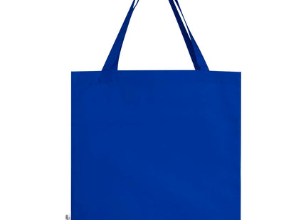 Tote bag a soffietto in cotone riciclato certificato GRS da 140 g/m² Madras