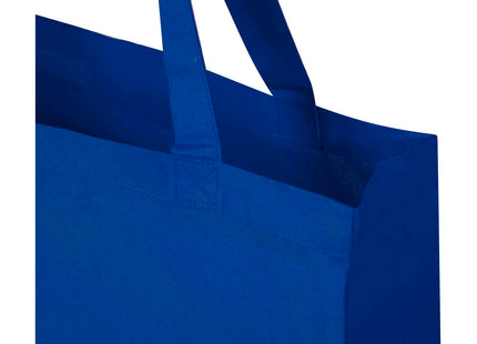 Tote bag a soffietto in cotone riciclato certificato GRS da 140 g/m² Madras