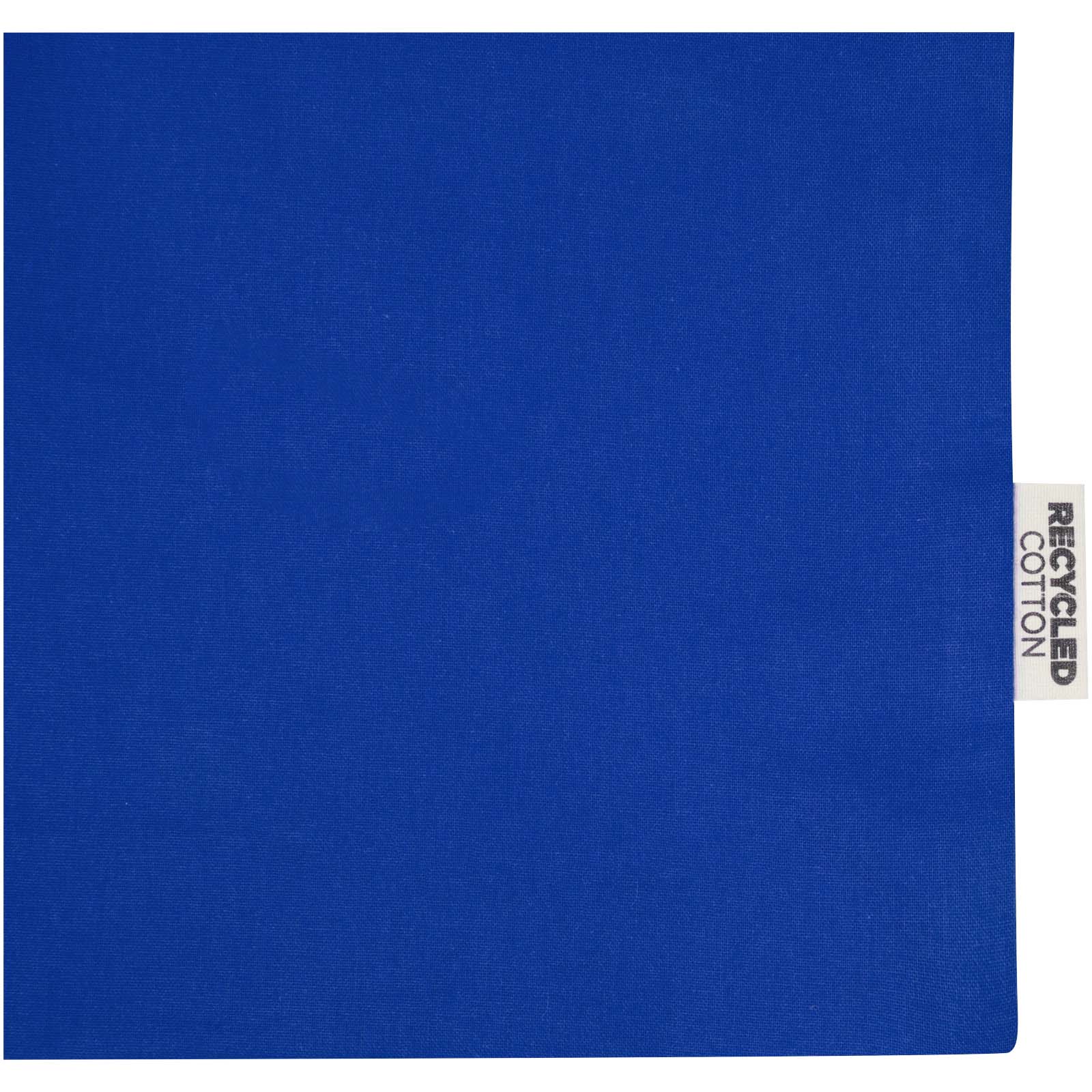 Tote bag a soffietto in cotone riciclato certificato GRS da 140 g/m² Madras