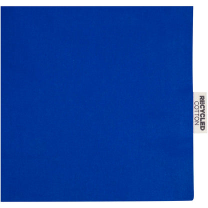 Tote bag a soffietto in cotone riciclato certificato GRS da 140 g/m² Madras