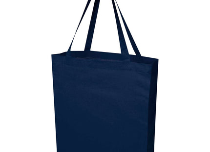 Tote bag a soffietto in cotone riciclato certificato GRS da 140 g/m² Madras