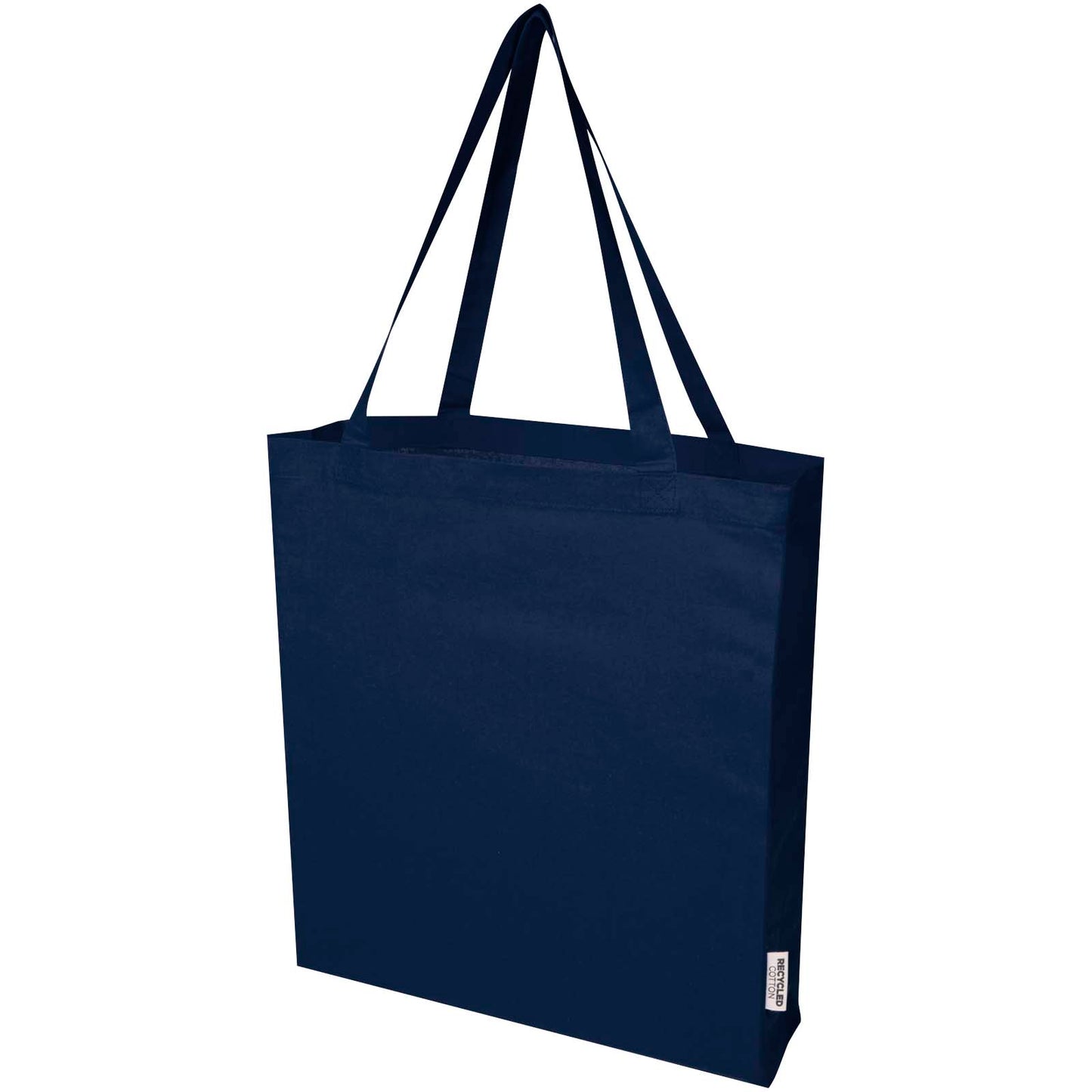 Tote bag a soffietto in cotone riciclato certificato GRS da 140 g/m² Madras