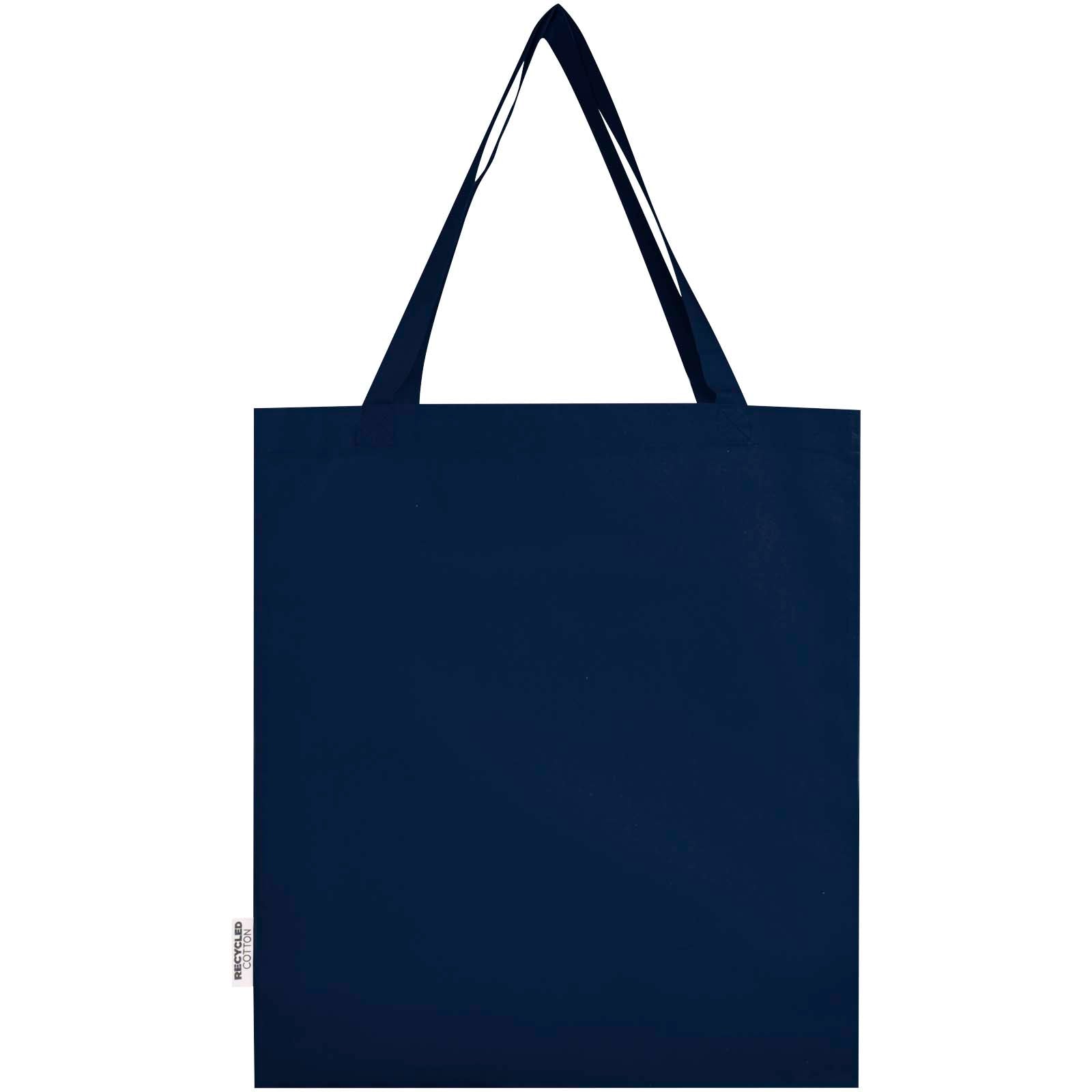 Tote bag a soffietto in cotone riciclato certificato GRS da 140 g/m² Madras