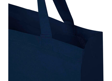 Tote bag a soffietto in cotone riciclato certificato GRS da 140 g/m² Madras