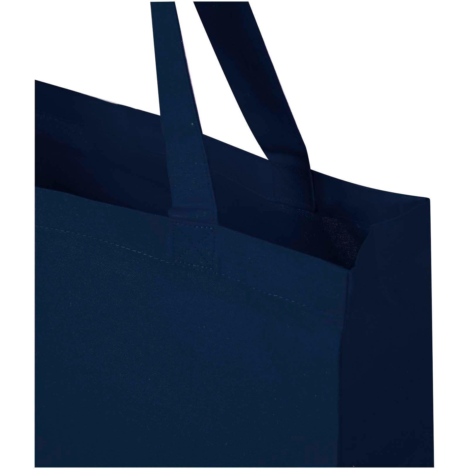 Tote bag a soffietto in cotone riciclato certificato GRS da 140 g/m² Madras