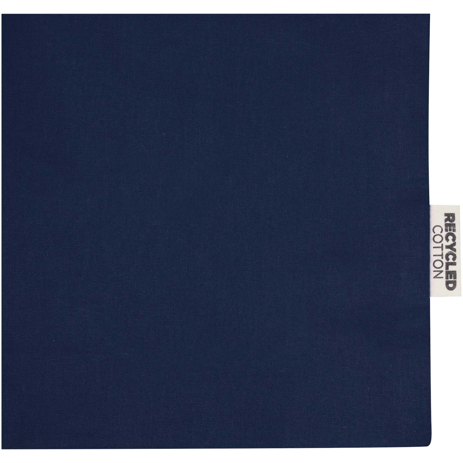 Tote bag a soffietto in cotone riciclato certificato GRS da 140 g/m² Madras