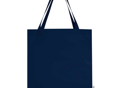 Tote bag a soffietto in cotone riciclato certificato GRS da 140 g/m² Madras