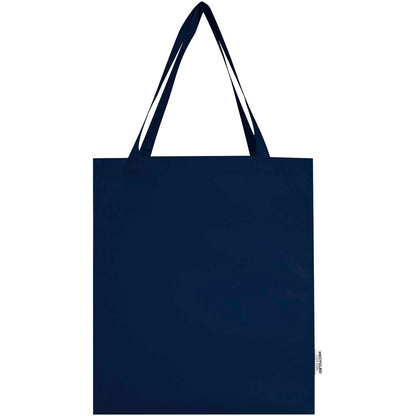 Tote bag a soffietto in cotone riciclato certificato GRS da 140 g/m² Madras