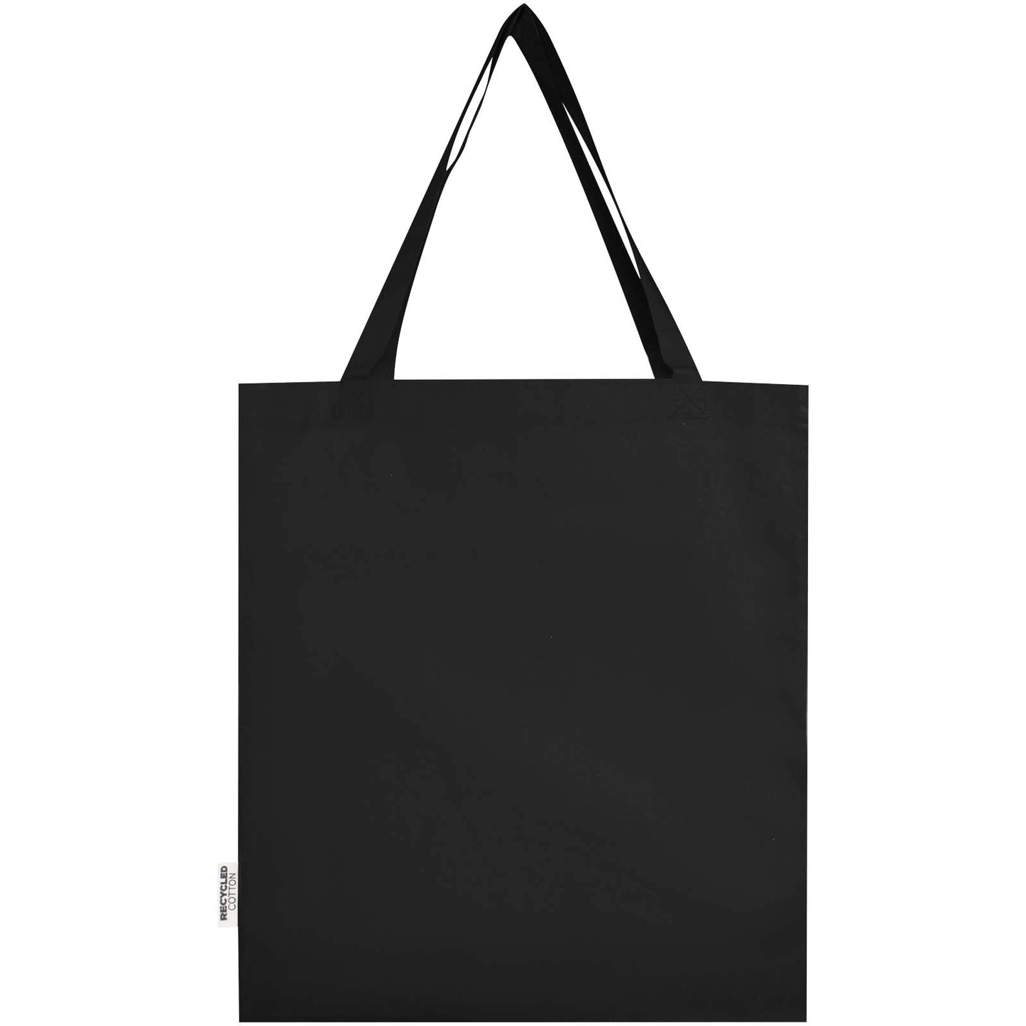 Tote bag a soffietto in cotone riciclato certificato GRS da 140 g/m² Madras