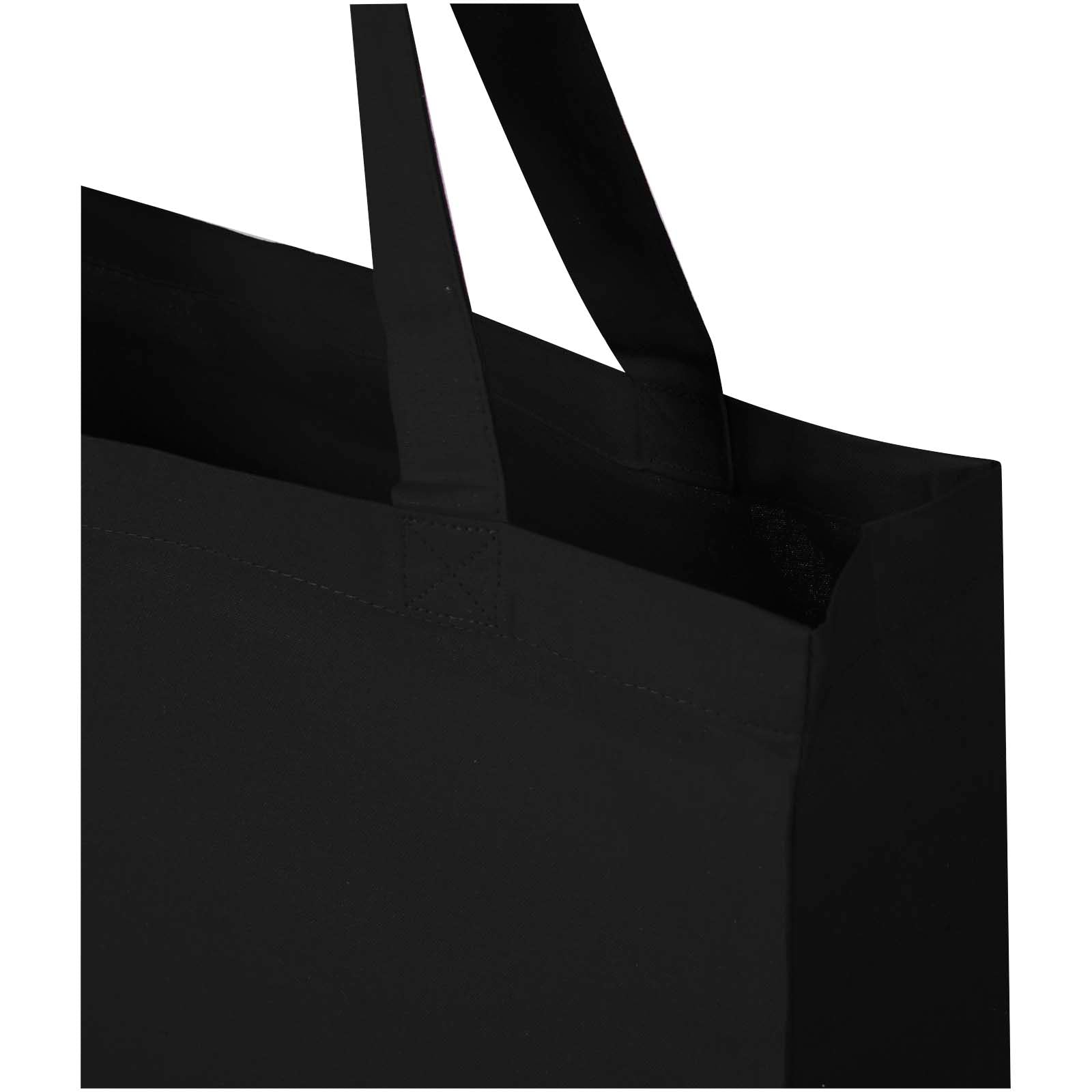 Tote bag a soffietto in cotone riciclato certificato GRS da 140 g/m² Madras
