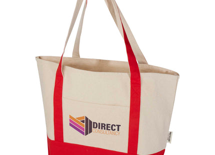 Tote bag in cotone riciclato certificato GRS da 320 g/m² Sam