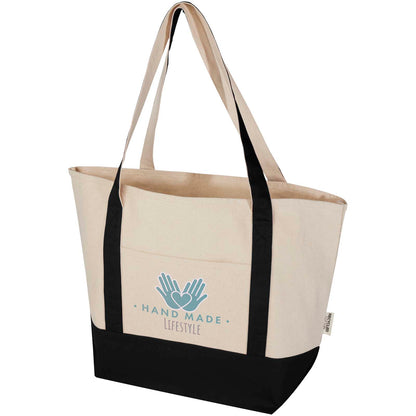 Tote bag in cotone riciclato certificato GRS da 320 g/m² Sam