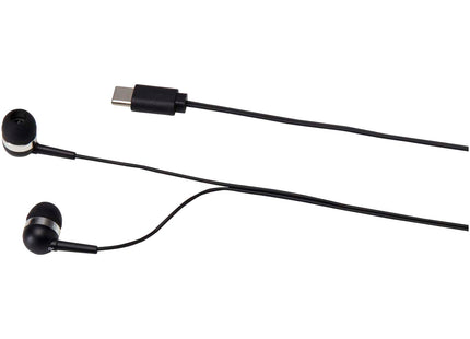Auricolari tipo C cablati con astuccio in plastica riciclata Dofida