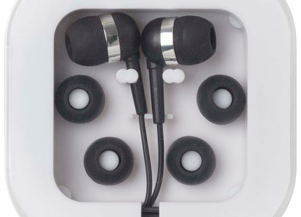 Auricolari tipo C cablati con astuccio in plastica riciclata Dofida