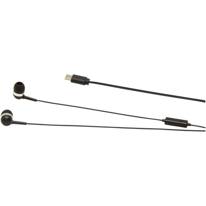 Cuffie tipo C cablate con astuccio in plastica riciclata Baekdu