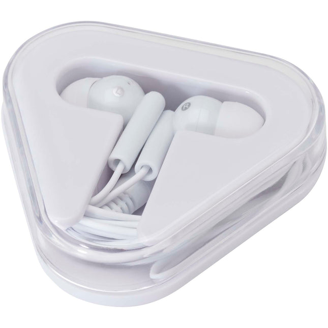 Auricolari con astuccio in plastica riciclata Rebel