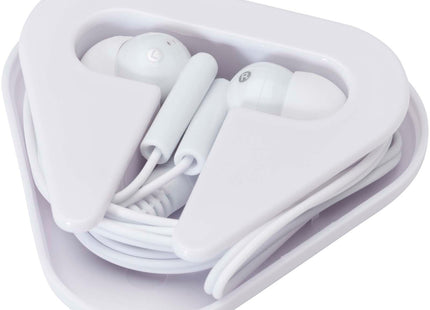 Auricolari con astuccio in plastica riciclata Rebel