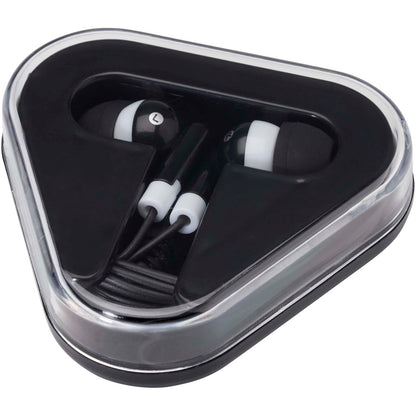 Auricolari con astuccio in plastica riciclata Rebel
