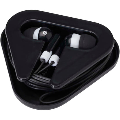 Auricolari con astuccio in plastica riciclata Rebel
