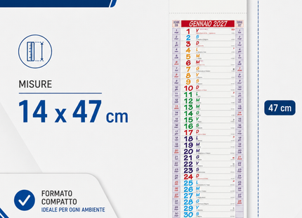 Calendario olandese personalizzato 2027 Silhouette