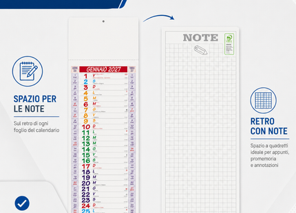 Calendario olandese personalizzato 2027 Silhouette