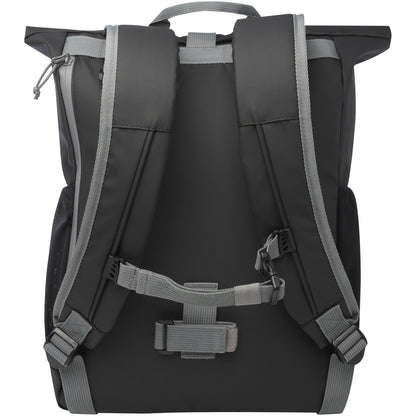 Borsa roll-top per bicicletta impermeabile in materiale riciclato certificato GRS per portatile da 15" Aqua