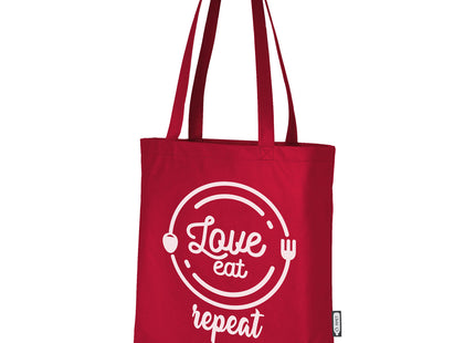 Tote bag convention in tessuto non tessuto riciclato certificato GRS Zeus 6l