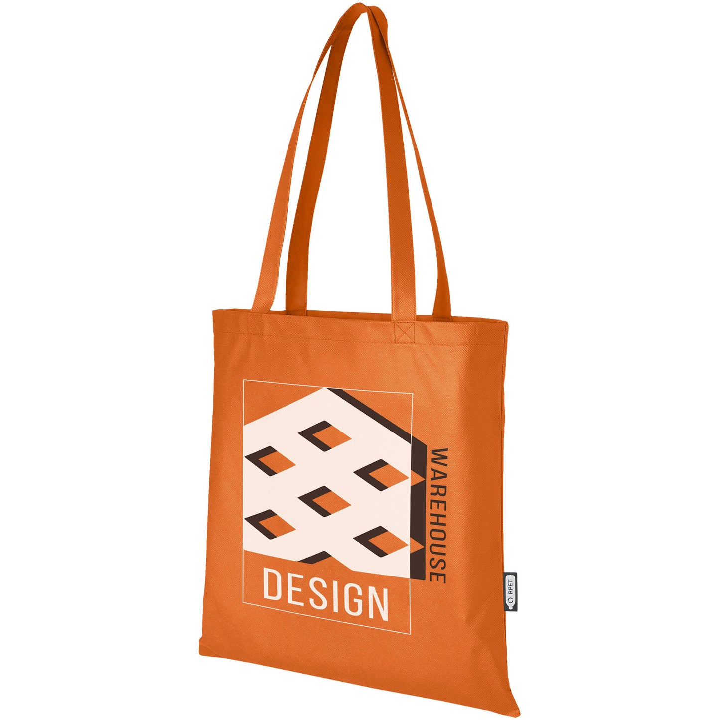 Tote bag convention in tessuto non tessuto riciclato certificato GRS Zeus 6l
