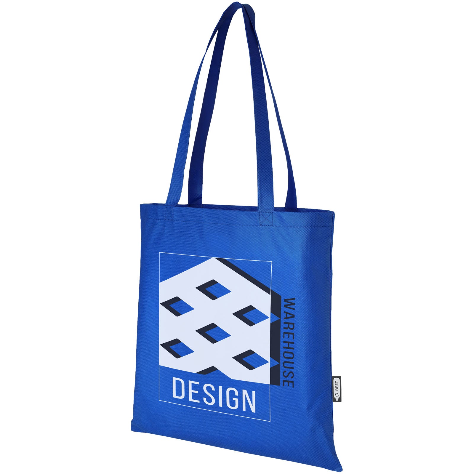Tote bag convention in tessuto non tessuto riciclato certificato GRS Zeus 6l