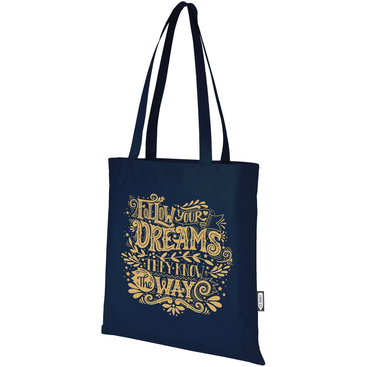 Tote bag convention in tessuto non tessuto riciclato certificato GRS Zeus 6l