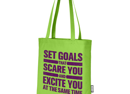 Tote bag convention in tessuto non tessuto riciclato certificato GRS Zeus 6l