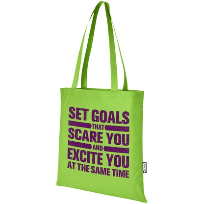 Tote bag convention in tessuto non tessuto riciclato certificato GRS Zeus 6l