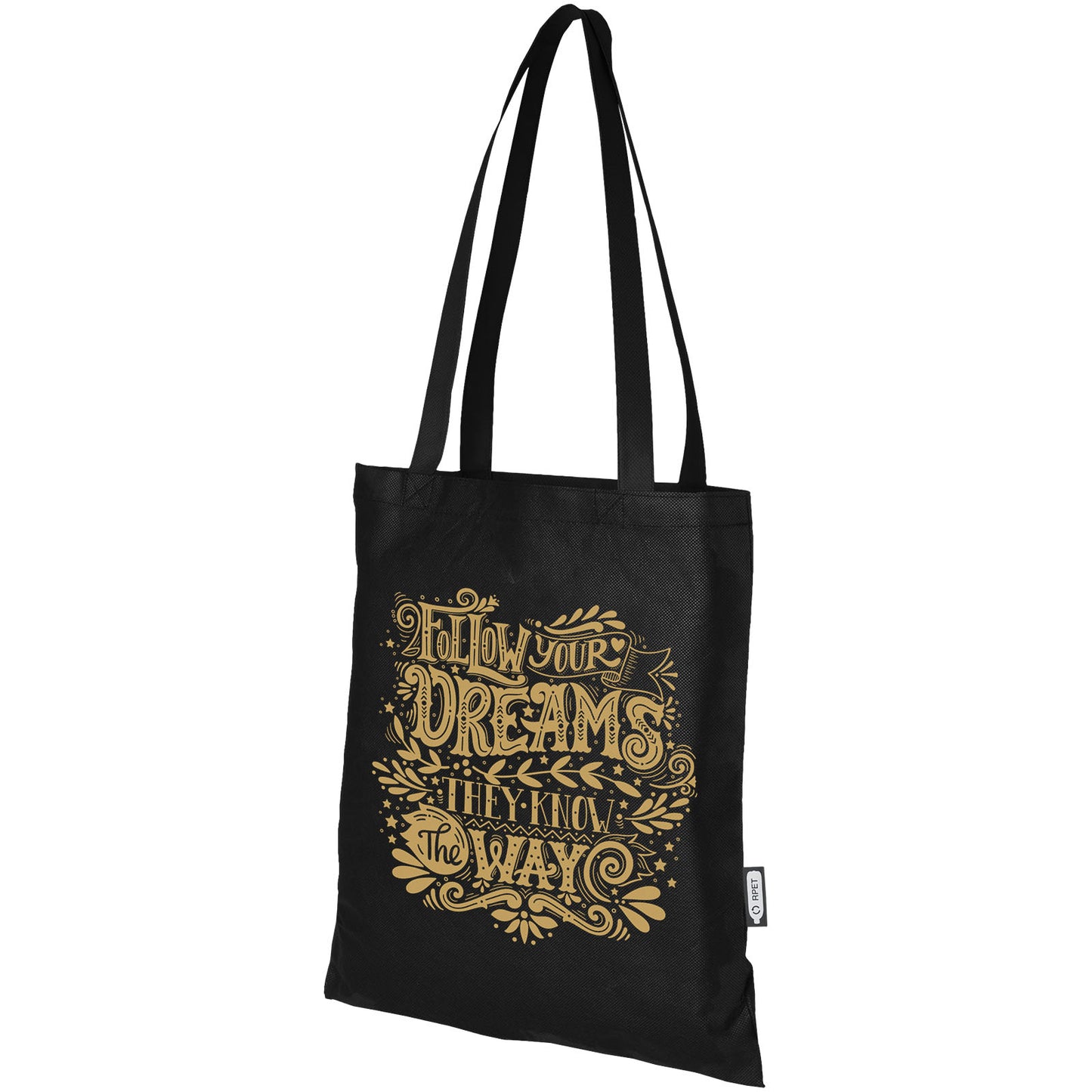 Tote bag convention in tessuto non tessuto riciclato certificato GRS Zeus 6l