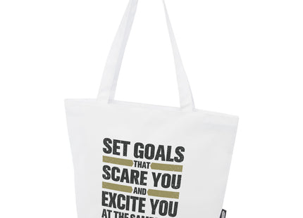 Tote bag in materiale riciclato certificato GRS con cerniera Panama 20l