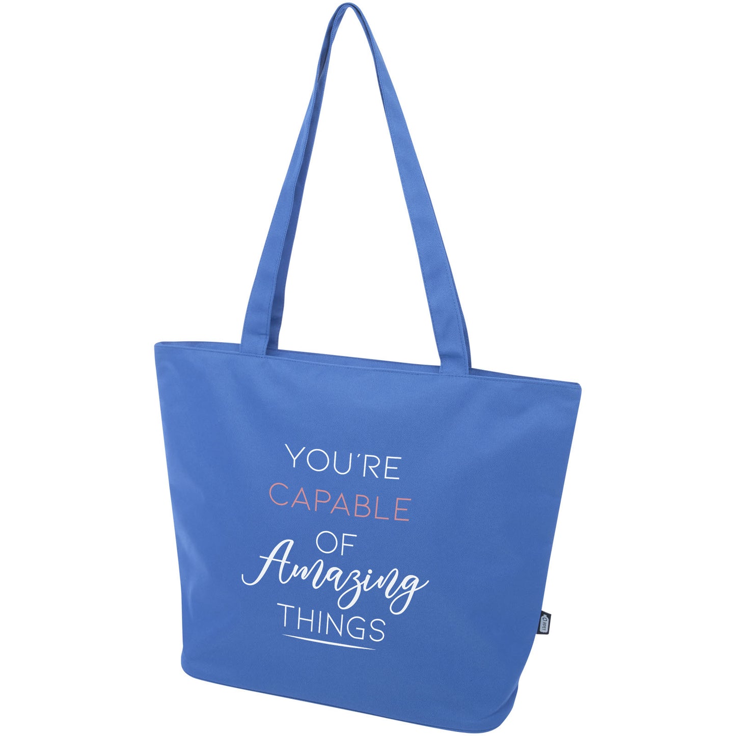 Tote bag in materiale riciclato certificato GRS con cerniera Panama 20l