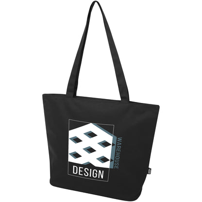 Tote bag in materiale riciclato certificato GRS con cerniera Panama 20l