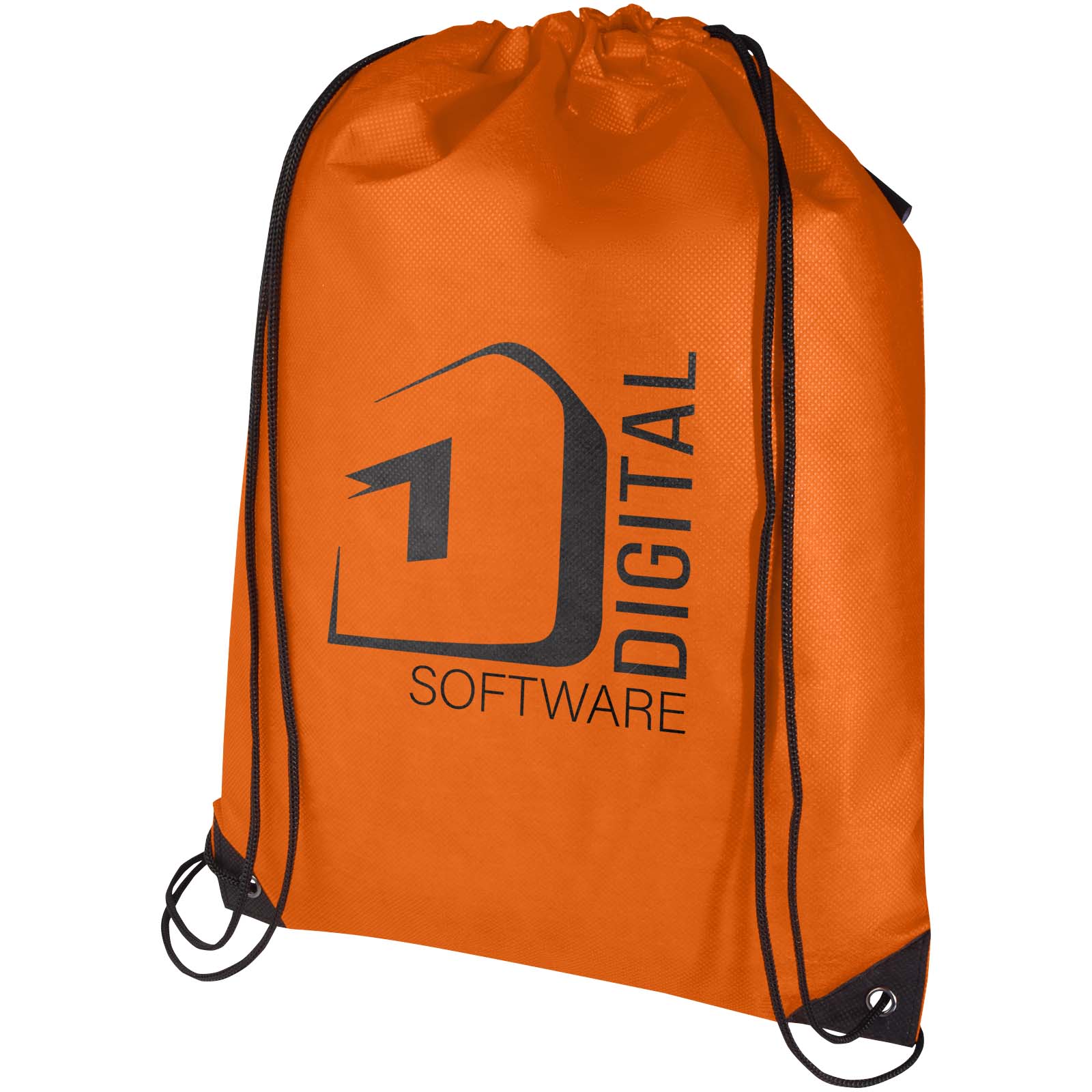 Borsa con coulisse in tessuto non tessuto riciclato certificato GRS Evergreen - 5L