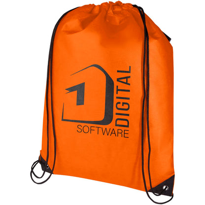 Borsa con coulisse in tessuto non tessuto riciclato certificato GRS Evergreen - 5L