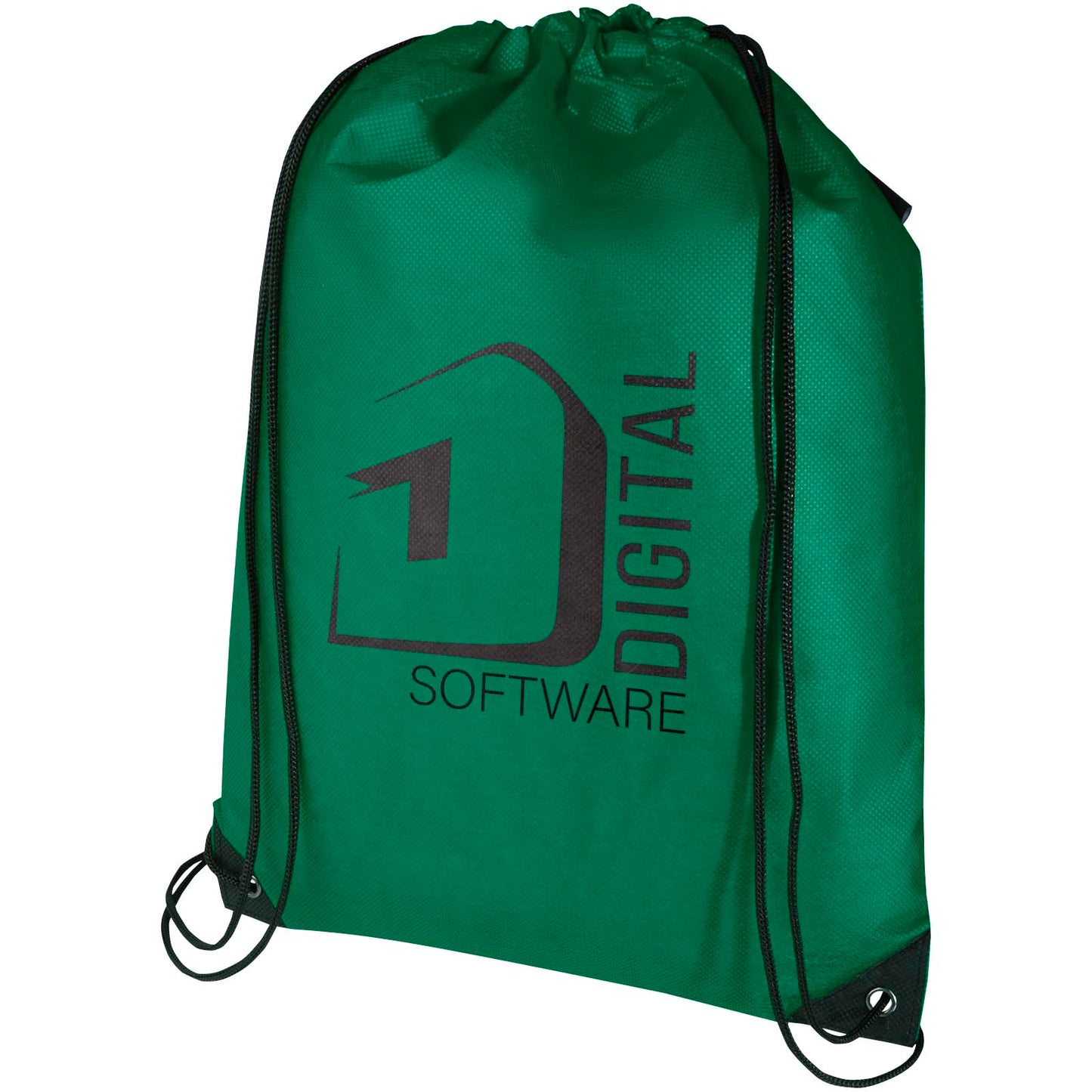 Borsa con coulisse in tessuto non tessuto riciclato certificato GRS Evergreen - 5L
