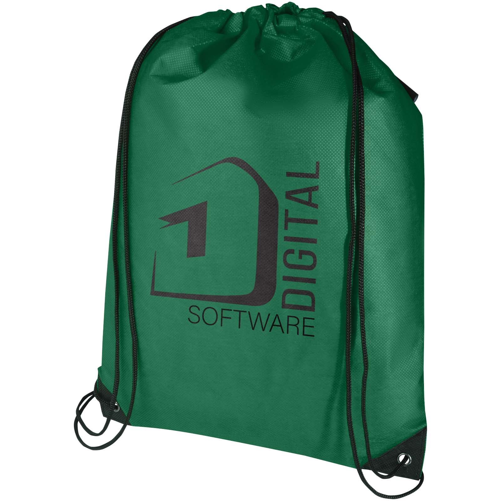 Borsa con coulisse in tessuto non tessuto riciclato certificato GRS Evergreen - 5L