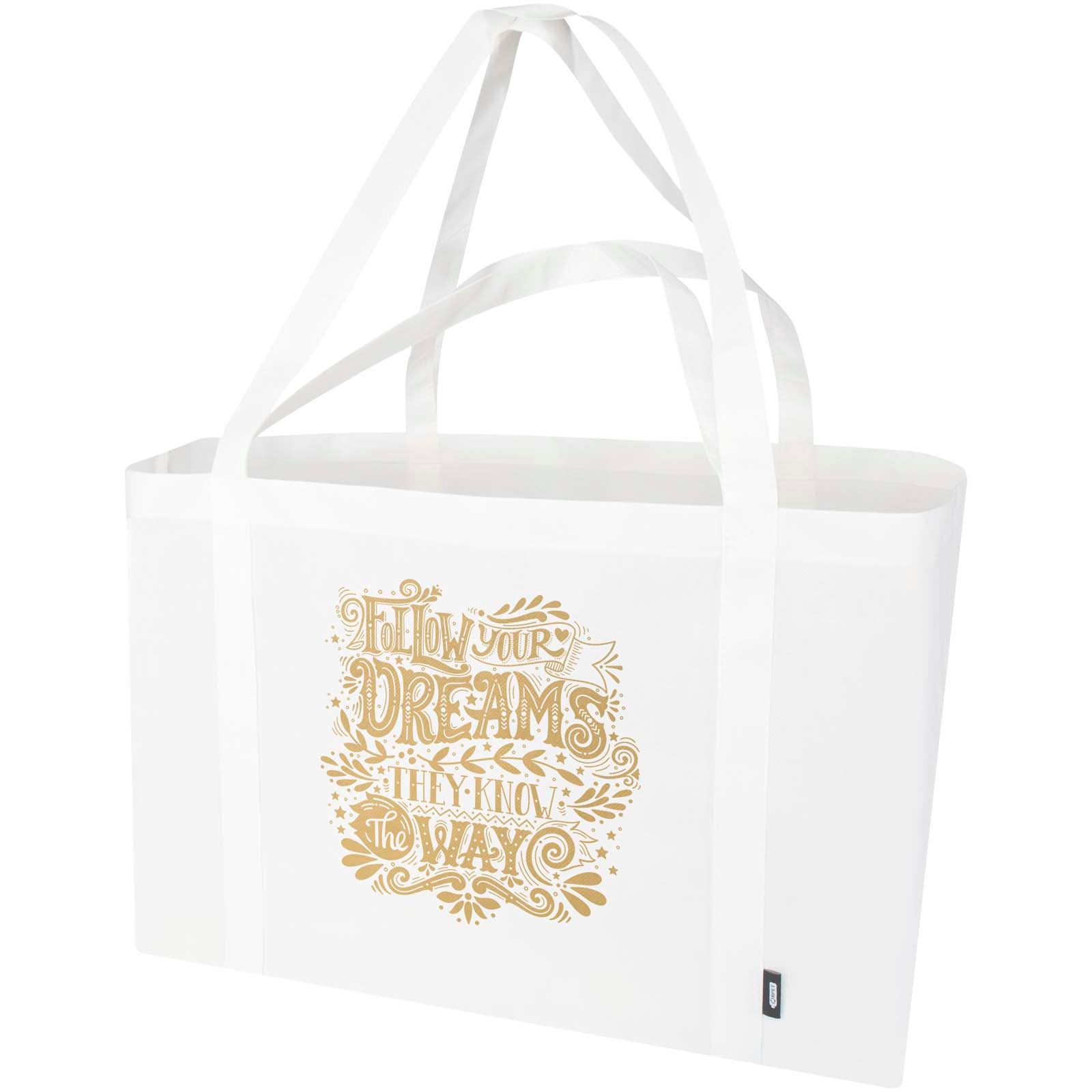 Tote bag extra large in tessuto non tessuto riciclato certificato GRS Jumbo - 65L