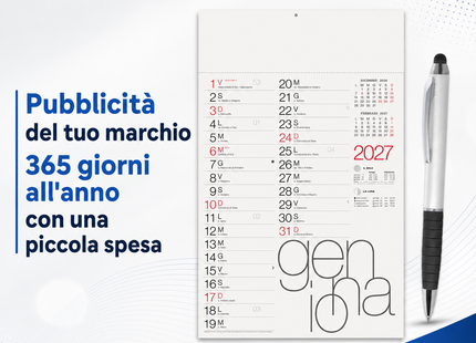Kit 100 calendari 2027 + 100 penne - Modello master