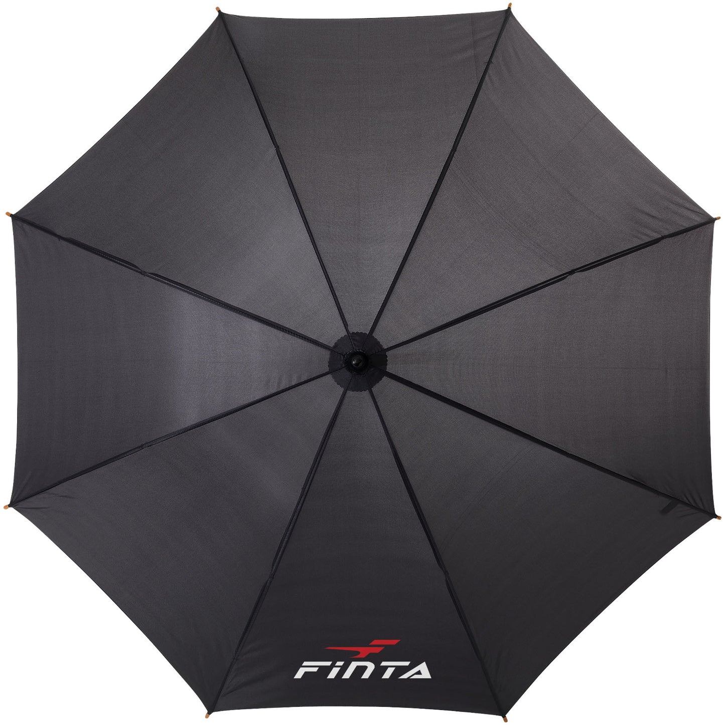 Ombrello Jova da 23" con manico e asta in legno