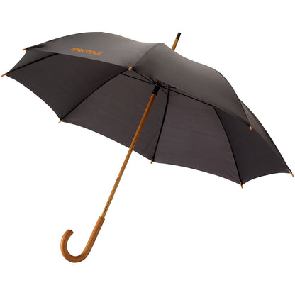 Ombrello Jova da 23" con manico e asta in legno