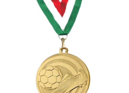 Medaglie calcio personalizzate 45 mm oro | 23.05.45.51G