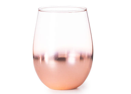 Set da vino in vetro, con un delicato e innovativo rivestimento rosa sfumato