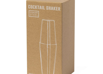 Shaker cocktail Stiwar 500 ml in acciaio inox personalizzabile con logo