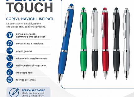 Penne personalizzate touch screen e antiscivolo