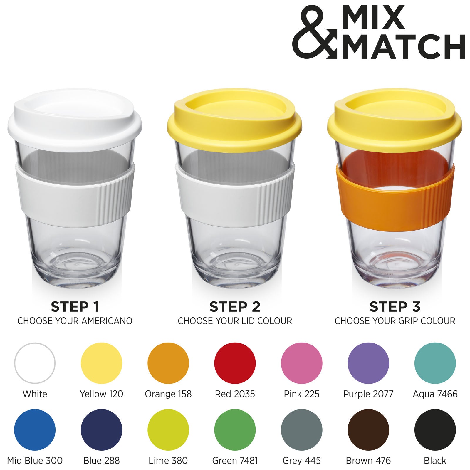 Bicchiere Americano® Cortado da 300 ml con impugnatura